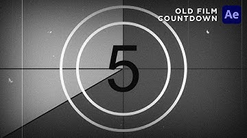Old Film Countdown - After Effects Tutorial