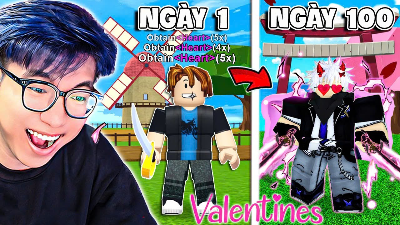 BI HUỲNH HÀNH TRÌNH 100 NGÀY ĐẠT LEVEL MAX 2600 VỚI CỬA HÀNG VALENTINE LẤY TOÀN BỘ VẬT PHẨM HIẾM