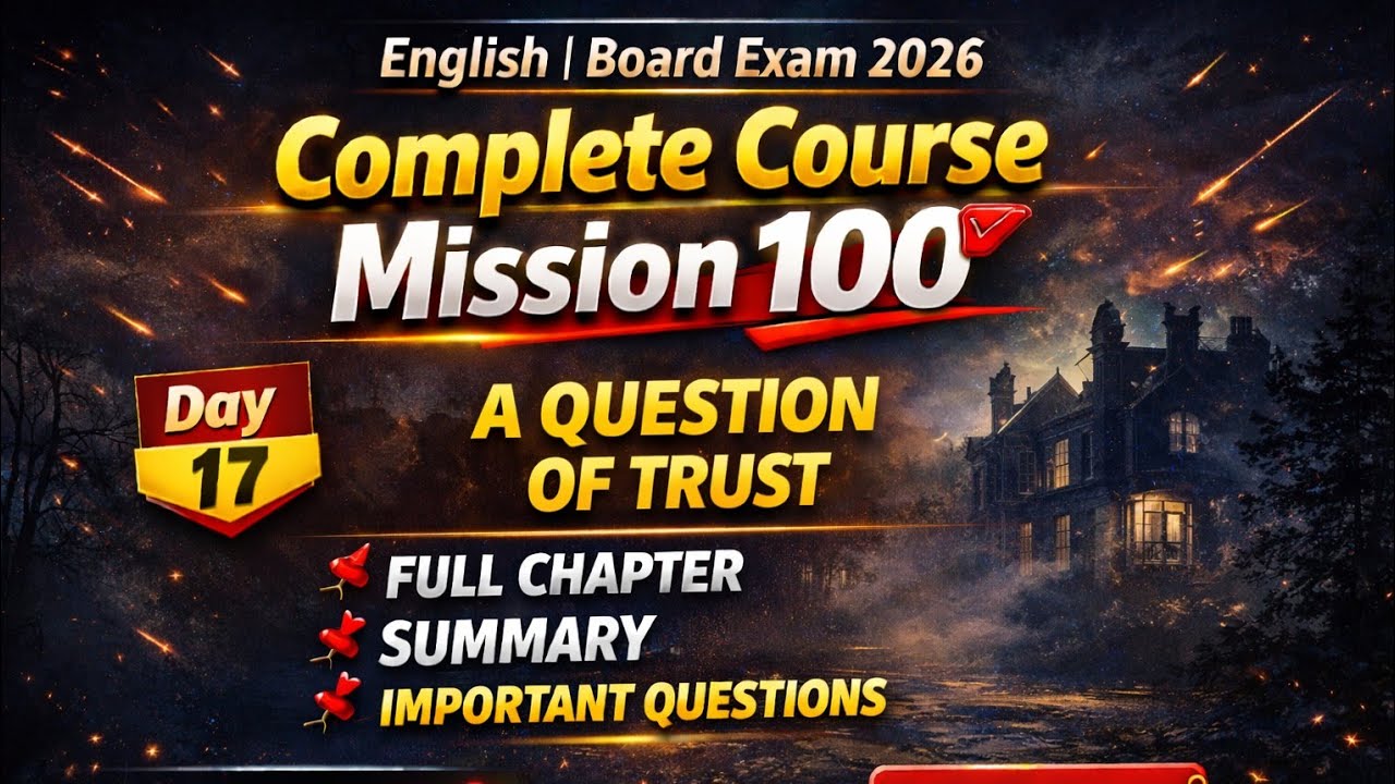 A Question of Trust class 10th | Full explanation | Summary | Important questions
