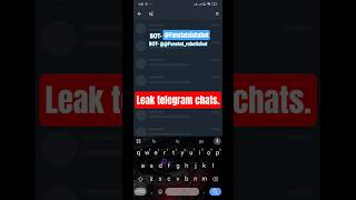 See chats By telegram Username instantly |#telegram #hack #bot #telegrambots #shorts  #funstatbot