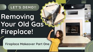 How to Demo a Fireplace &amp; Safely Cap a Gas Line (DIY Fireplace Remodel Part 1)