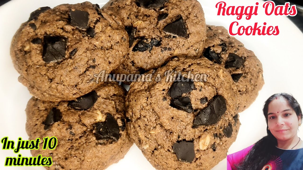 Ragi Oats Cookies 🍪 | Healthy Cookies Recipe | Healthy Biscuits | Oats Recipe |Weight loss Recipe