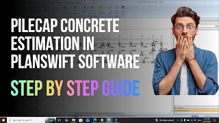 How to calculate concrete of pilecap in Planswift software step by step in Hindi