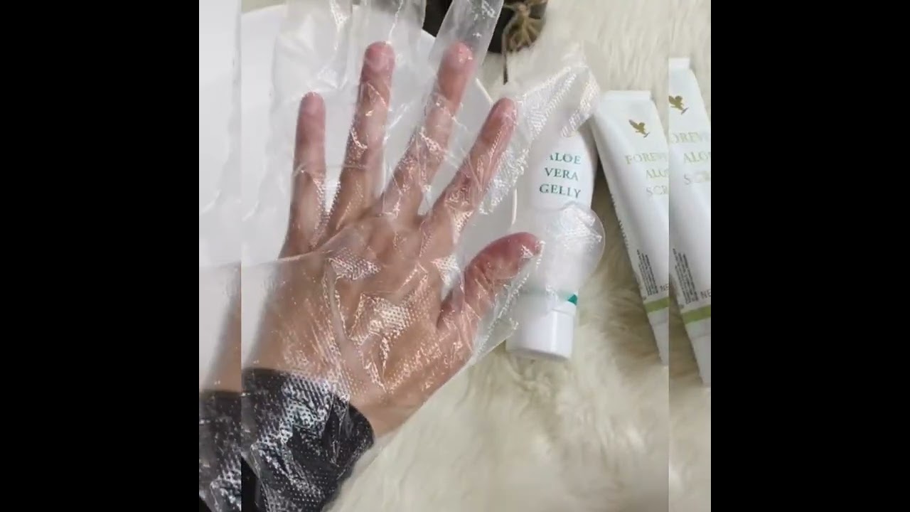 aloe gelly + aloe scrub forever living ( masker ajaib)