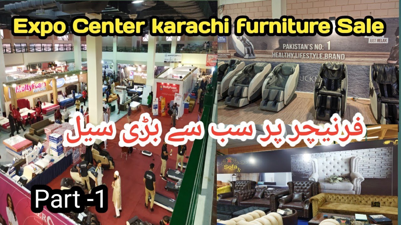 Expo Center Karachi / Furniture sale 50off/ Master Molty foam/ Sofa