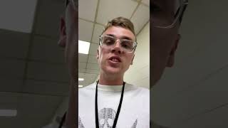 Giving me a tour of my own MCTI Trade School