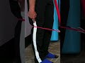 Try using a resistance band to strengthen your knees #shorts