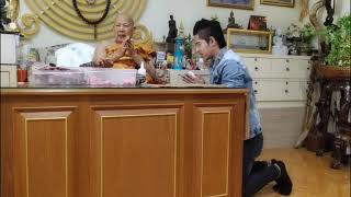 กราบขอพรนมัสการ หลวงพ่อ จำเนียร วัดเขาหลาว ราชบุรี #หลวงพ่อจำเนียร #วัดเขาหลาว