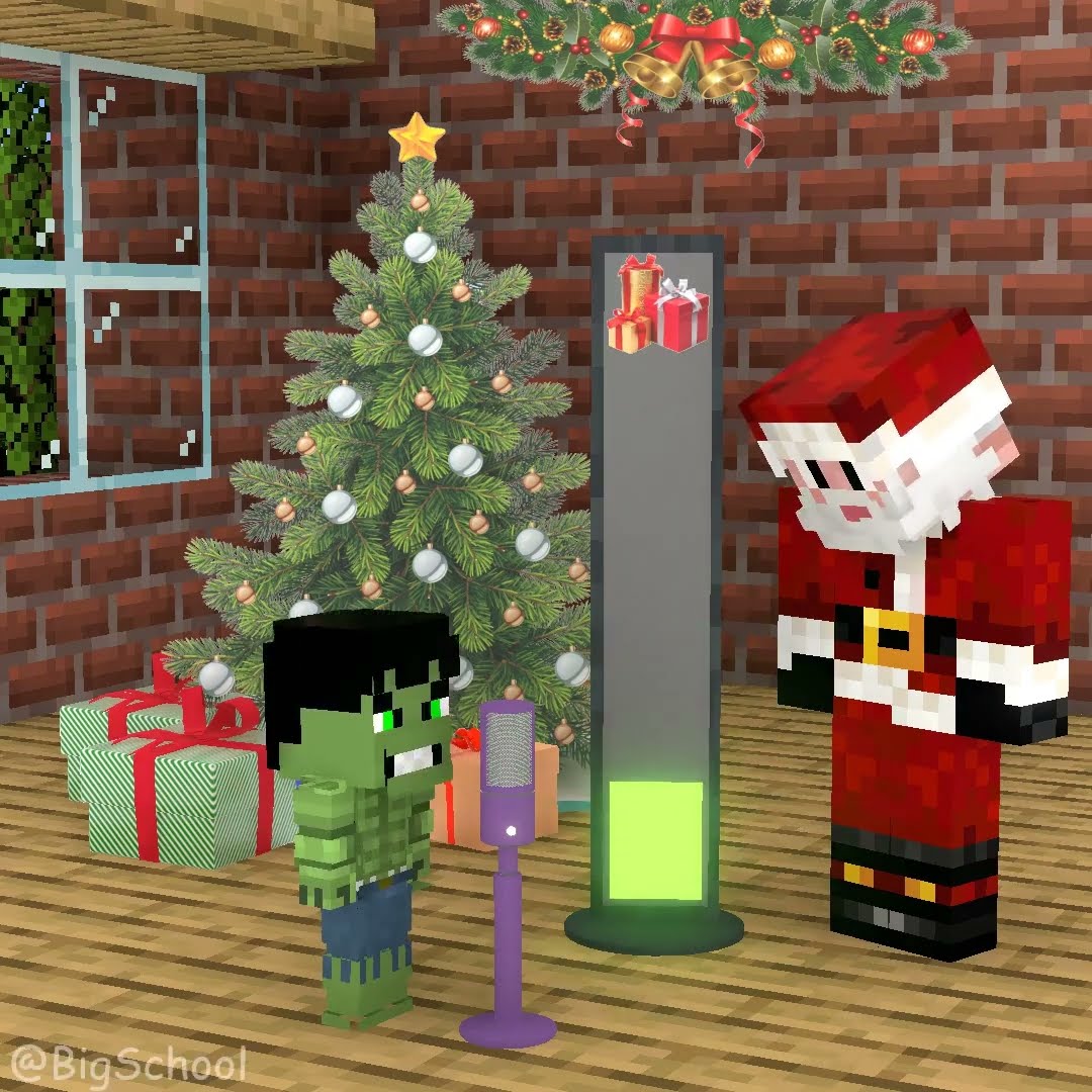 Help Hulk sing to get the gift box from Santa Claus! ?