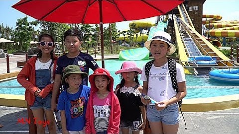 Đi Chơi Trò Chơi Truợt Ống Nước Cảm Giác Mạnh Ở Công Viên Nước Typhoon Water Park MN Toys