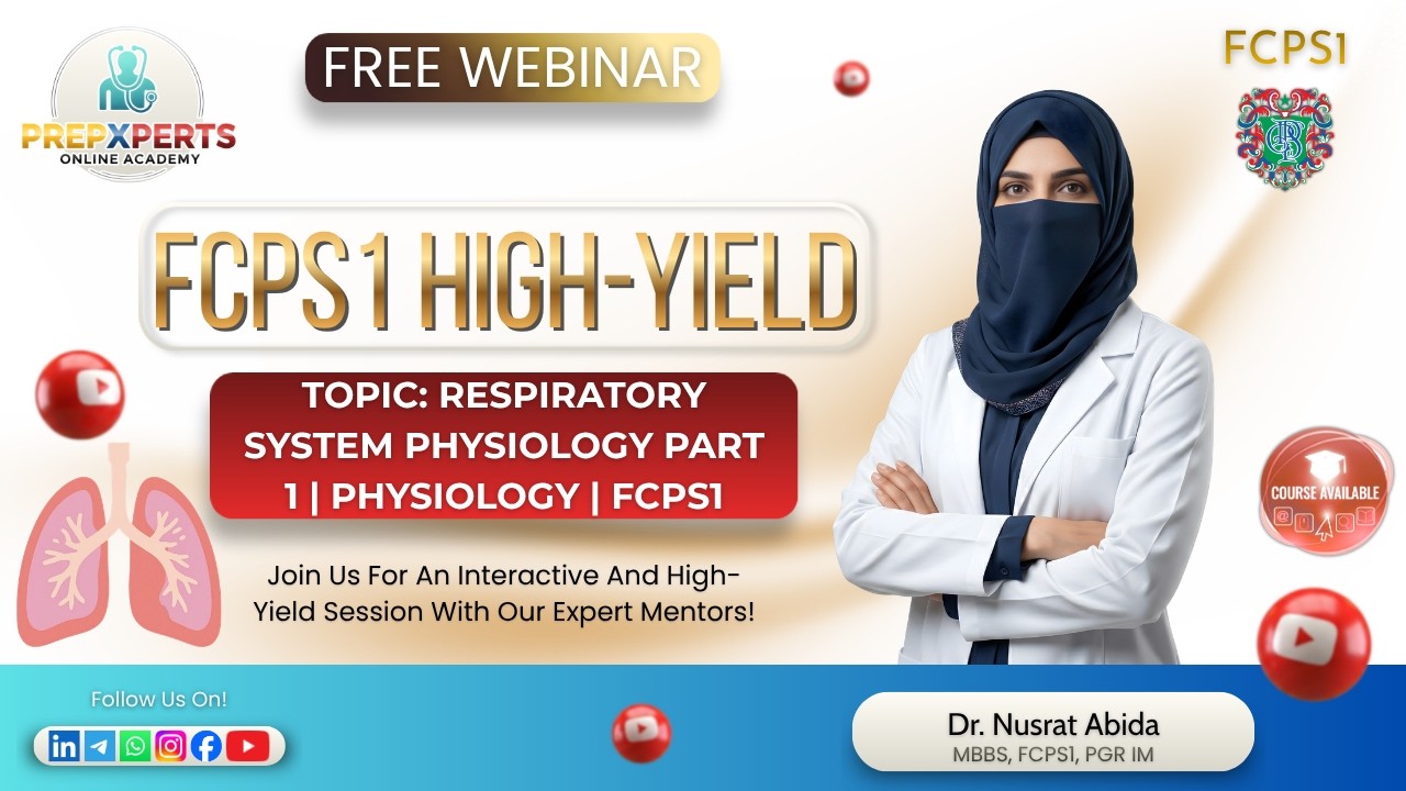 Respiratory System Physiology Part 1 | Physiology | FCPS1
