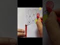 Picture of balloons tied to a pole #drawing #ytshorts #balloons #colors #myartcreativity  #art #draw