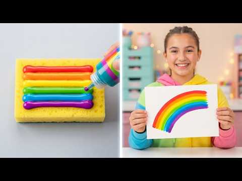 🌈📚 Manualidades escolares innovadoras con temática de arcoíris