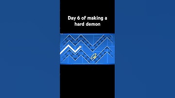 Day 6 of making a hard demon #geometrydash #gdupdate #gd #layout #gameplay