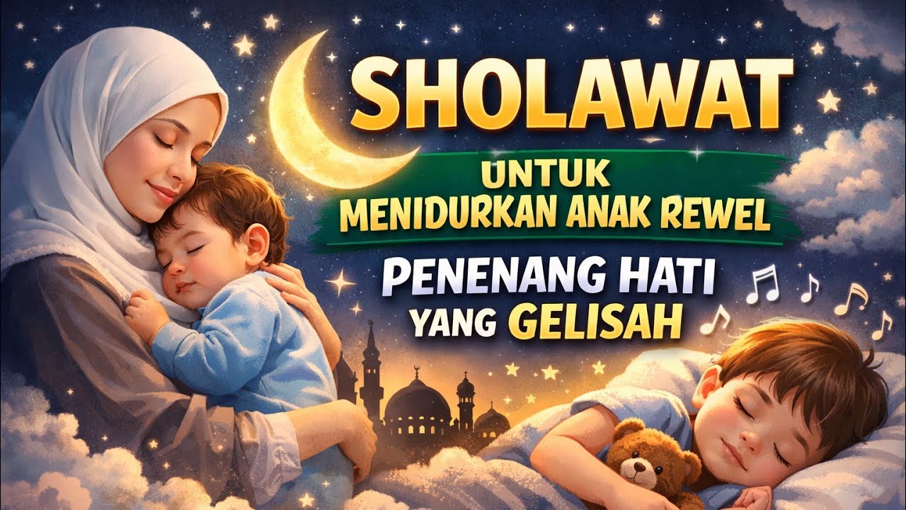 Anak anda susah tidur 🕛 atau sering nangis ? Putar sholawat ini | sholawat busyro viral tiktok