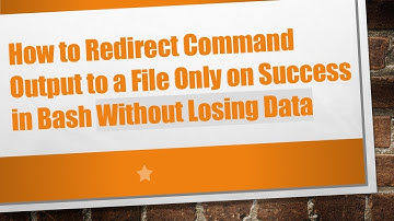 How to Redirect Command Output to a File Only on Success in Bash Without Losing Data