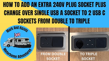 HOW  I INSTALL EXTRA PLUG SOCKETS AND FITTING USB C CHARGERS [MA35]