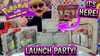 POKEMON 151 LAUNCH PARTY! Incredible New Elite Trainer Box Opening!