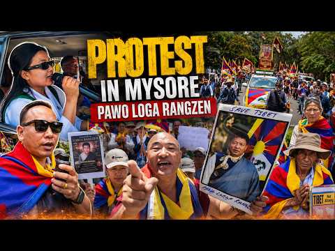 PROTEST IN MYSORE ✊🏻PAWO LOGA RANGZEN | EMOTIONAL MOVEMENT |