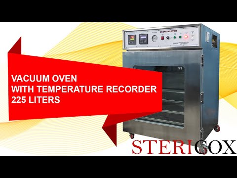 225L Vacuum Oven with Temperature Recorder - video from Stericox