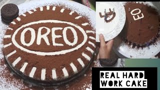 Cake recipe?Eggless oreo cake recipe|Birthday cake |most satisfying cake decorating