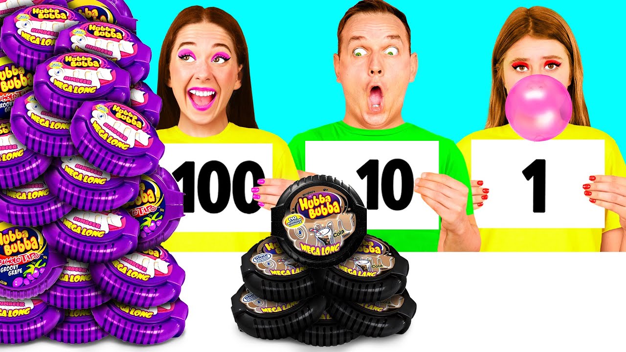 100 Слоев Еды Челлендж | Смешные Челленджи