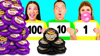 100 Layers of Food Challenge | Funny Challenges