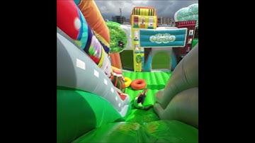 This inflatable double slide castle is awesome #awesome #inflatableslide #inflatable #bouncycastle