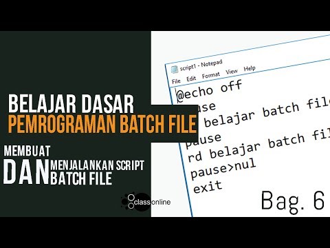 Video: Bagaimana cara menulis skrip batch di Windows?