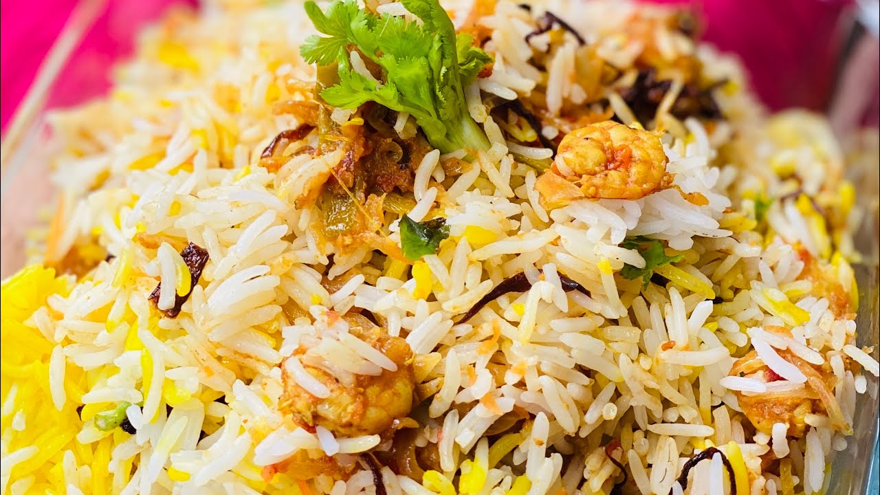 Prawn Biriyani Recipe | Prawn Biriyani By Simmer And Cook