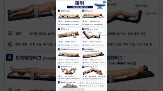 기본간호학, 체위, 앙와위, 슬흉위, 반좌위, 간호사국시