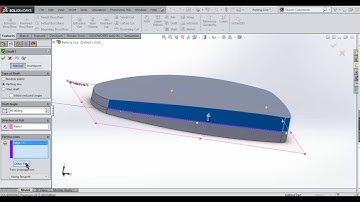 How to create parting line draft in SolidWorks
