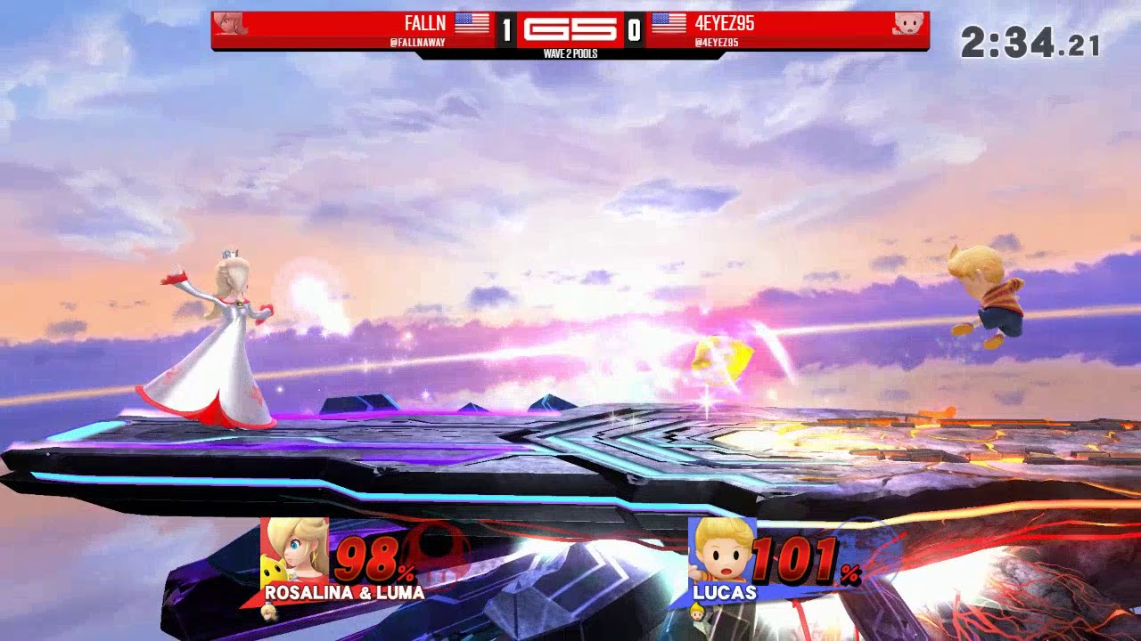 Genesis 5 Day 1 - Wave B Pools - Falln (Rosalina) vs 4Eyez95 (Lucas ...