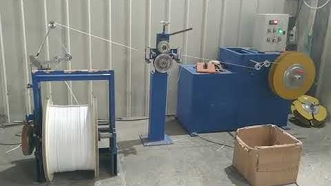 iron wire payoff stand counter meter and nose wire coil winding machine