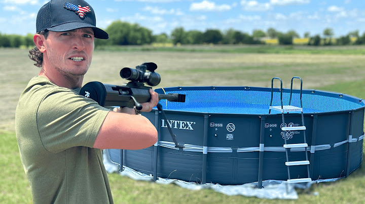 Can a Swimming Pool Stop a 50 Cal Sniper Rifle?