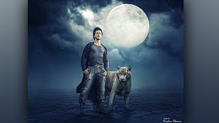 White Tiger Photoshop Photo Manipulation || Tiger Lover ||  Photoshop Tutorial screenshot 5