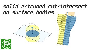 Fusion 360 | Solid Extruded Cut/Intersect on Surface Bodies