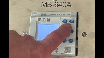 Programming a Eaton Pico PLC using the Button and Cursor