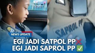 ANAK UNCAL JADI PENGAWAL OM ZEIN! Momen Ngakak Saat Egi Memakai Seragam Satpol PP Seperti Pengawal
