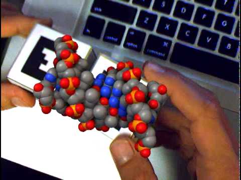 Augmented Reality of flexible DNA with ambient occlusion (SSAO)
