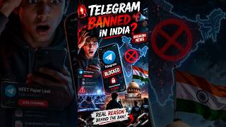 Telegram BANNED in India? 😱 | Real Reason Behind the Block 🇮🇳 |#Shorts #telegramban #neetpaperleak