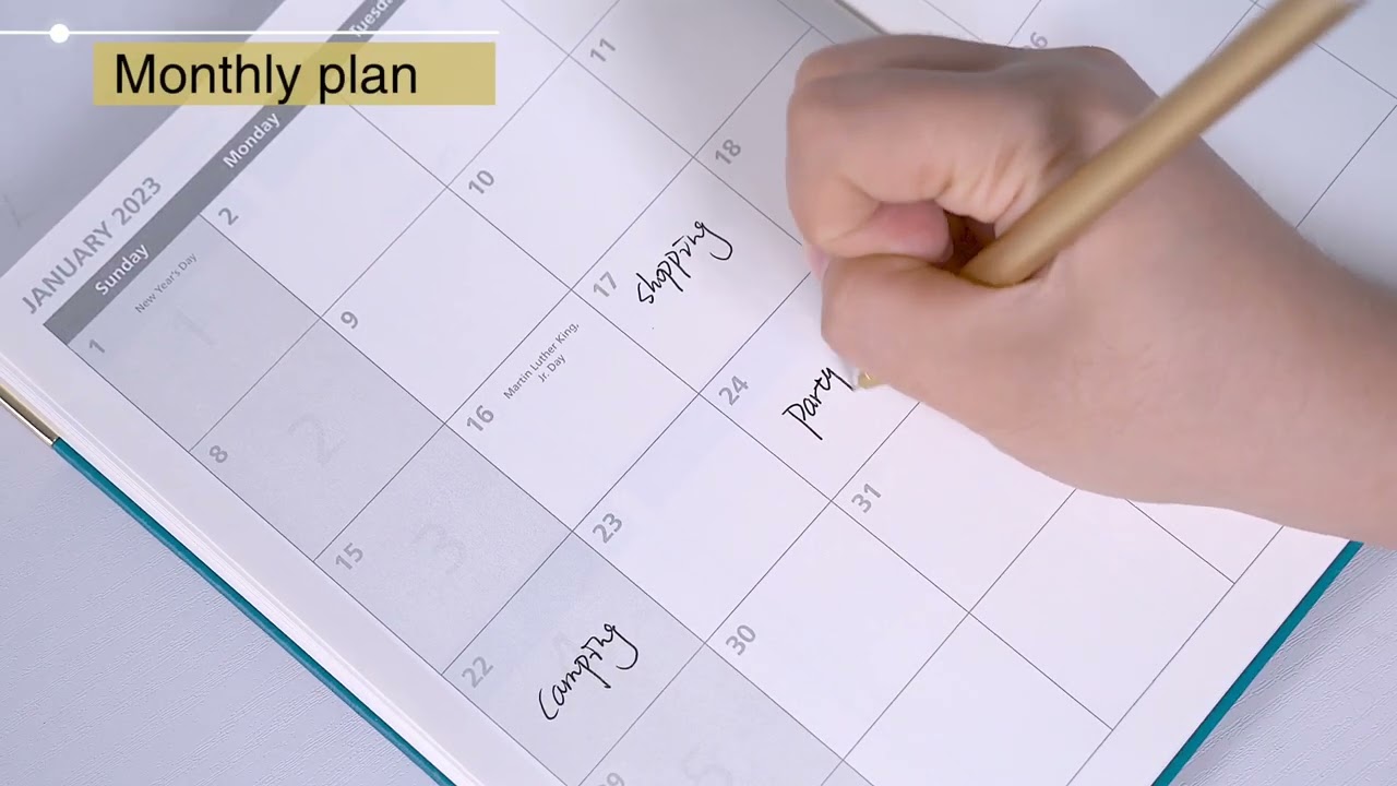 Medium College Student Weekly Schedule Planner 2023 Pu Cover Monthly Tabs