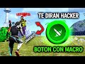 Descubri el boton con macro para dar tiros a la cabeza en free fire daras todo rojo 100 headshots