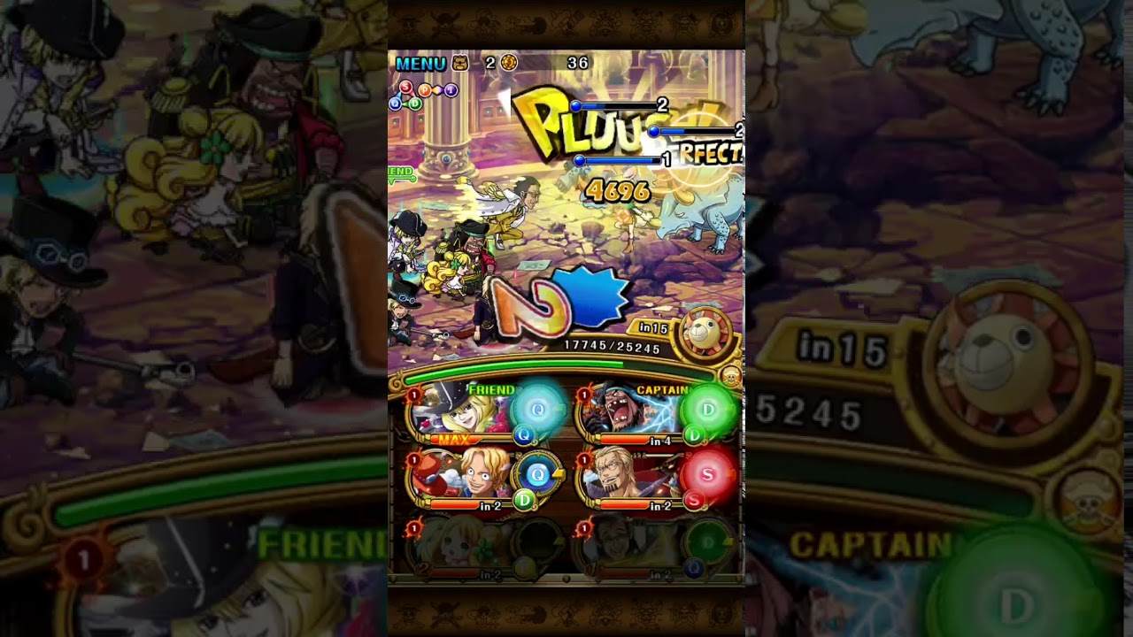 50 Stamina Nekomamushi Coliseum! Blackbeard/Cavendish Team [One Piece Treasure Cruise]