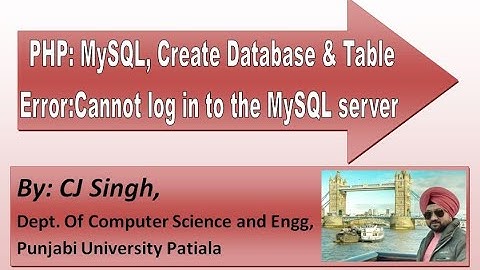 PHP: MySQL, Create Database in MySQL, Error: Cannot log in to the MySQL server, mysqli::real_connect