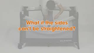 What do you do if you can't straighten the edges-ELEMARA 4 IN 1 Bassinet