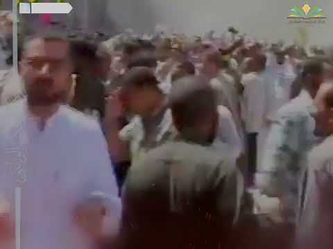 لحظة استشهاد شهيد المحراب قدس سره في الصحن الحيدري الشريف