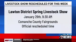 Lawton District Spring Livestock Show rescheduled following winter weather