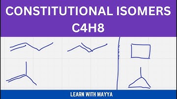Constitutional Isomers/ Structural Isomers for C4H8