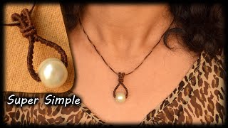 Celebrity Macrame  Tutorial | DIY Macrame  Necklace with Pearl | super simple tutorial Wealth